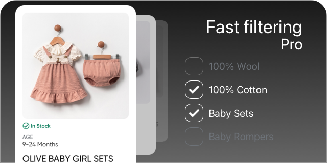 Product Filter Criteria