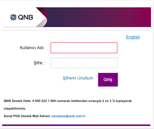 Paneldeki Sanal POS Ayarları