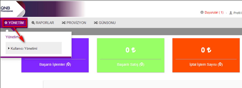 Paneldeki Sanal POS Ayarları