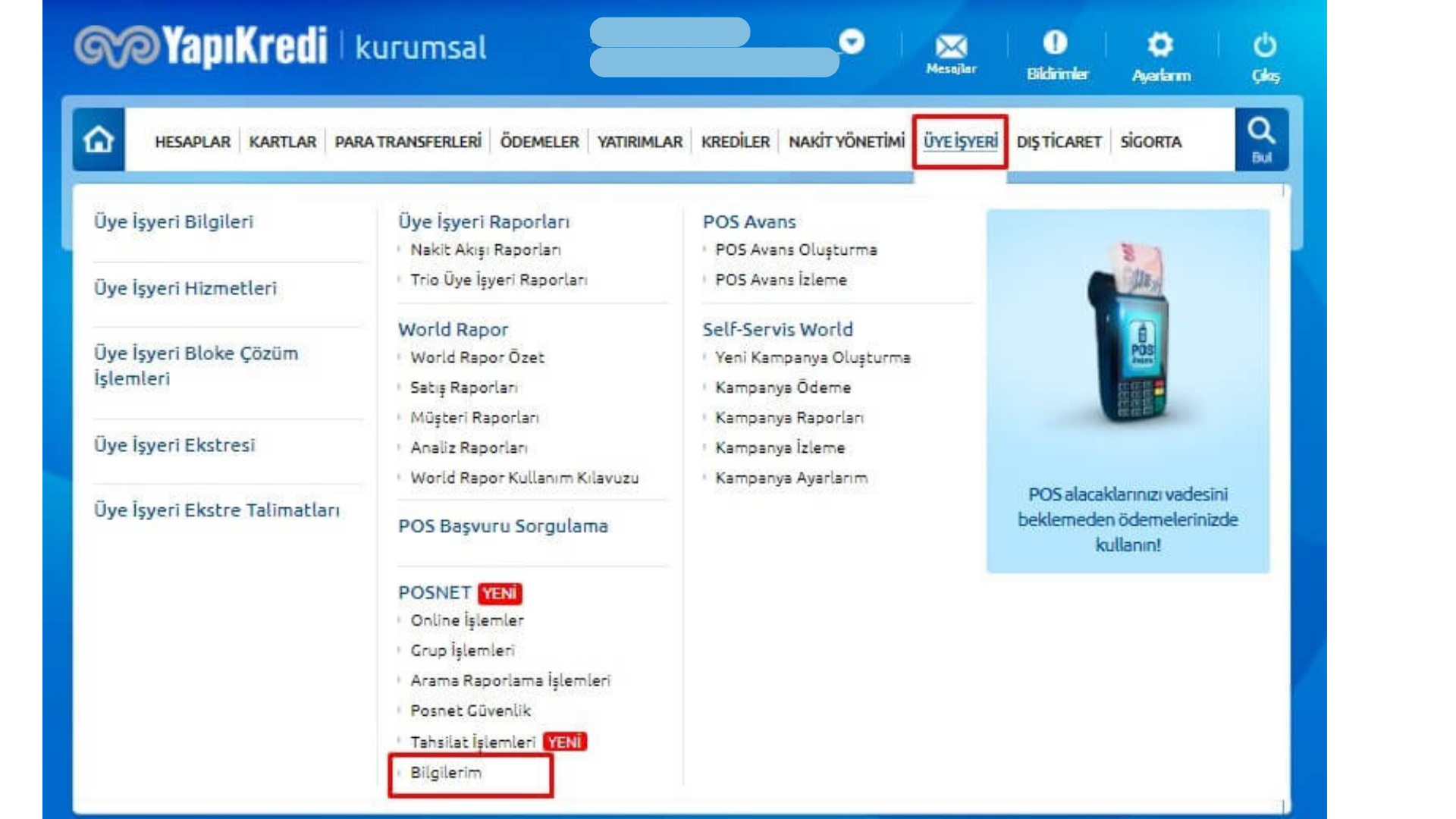 Paneldeki Sanal POS Ayarları