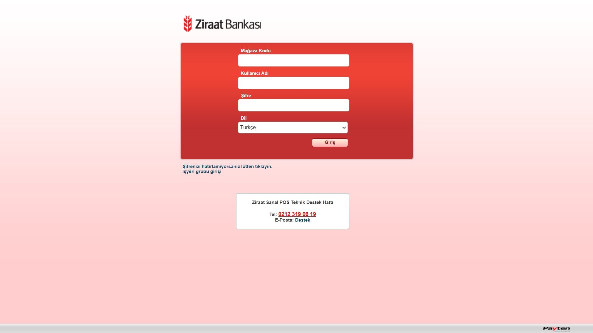 Paneldeki Sanal POS Ayarları